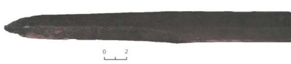 Основание клинка, манжета и хвостовик рукояти