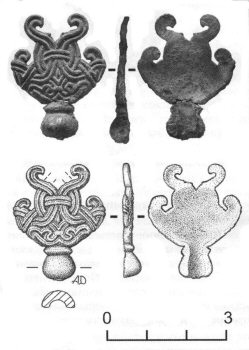 Матрица для изготовления высоких наконечников ножен мечей (Великий Новгород)