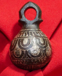 Древнеруский кистень ташуированый сереряной проволокой, первая половина 13 века