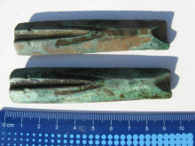 Формы для литья трёхлопастных наконечников стрел