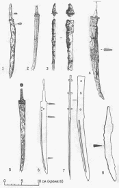 Боевой нож из погребения отдельного кургана «у Обелиска»