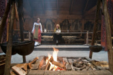 Пир у вождя викингов в музее Лофотр в Борге