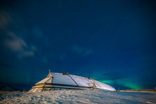 Усадьба вождя викингов долгой нормежской зимой