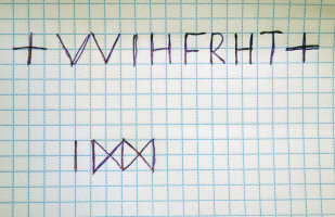 Проступающая надпись на клинке 10-го века