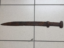 скифский однолезвийный кинжал ятаганоподобной заточки