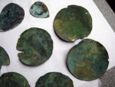 Дискообразные и щитообразные украшения коня «фаллары», 8-9 в. н. э. Хазарский каганат.