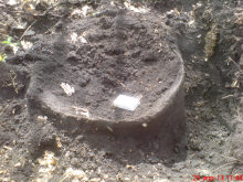 Находка средневекового медного казана