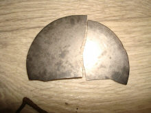 Осколки бронзового зеркала кочевников