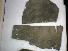 Бронзовые пластины от казанков