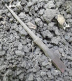 Долотовидный наконечник Киевской Руси. Тип 100 вариант 2 по А. Медведеву. Вторая половина XI, XII век - первая половина XIII в. 