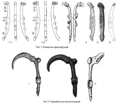 Комбинация элементов птицы и неопределенного копытного. Тип 1 Роменско-фаскауский