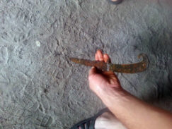 Большой скифский однолезвийный нож