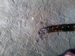 Большой скифский однолезвийный нож