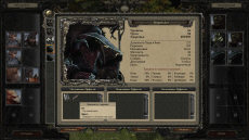 Окно персонажа Вещий Дух, где показаны атака и уязвимости. Disciples 3