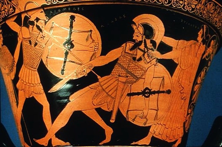 Воины с кописами