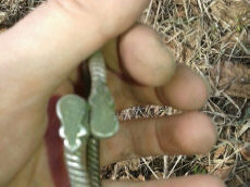 Узоры на кончиках древнерусского браслета