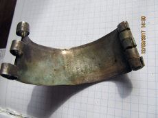 Створка древнерусского ювелирононо серебряного наруча