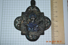 Древнерусская квадрифолийная икона - Богоматерь Оранта