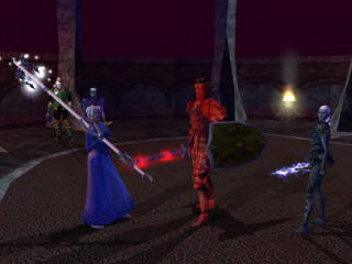 Красный рыцарь с красным мечом