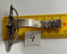 Серебряная арбалетоподобная фибула, периода заката Римской империи