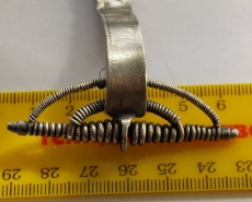 Серебряная арбалетоподобная фибула, периода заката Римской империи