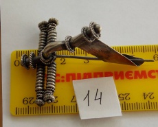 Фибула, аналогичная найденным в моглиле принцессы в Хаслебен (Германия) IV век н.э.