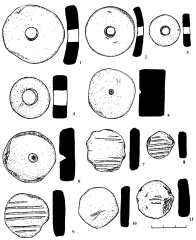 Сидоровское городище. Грузила и заготовки
