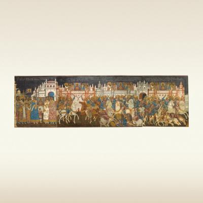 Битва новгородцев с суздальцами. Фреска