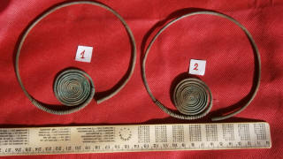 Односпиральные славянские височные кольца