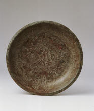 Гравированая средневековая чаша для церемониального омовения рук