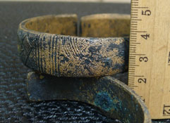 Бронзовый раннесредневековый браслет