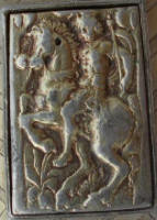 Пряга шляхетского пояса с портретом шляхтича