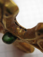 Византийский золотой крест с камнем, VII-VIII век.