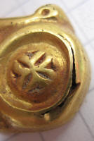 Византийский золотой крест с камнем, VII-VIII век.