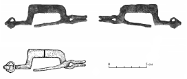 Железная фибула-кресало из Крыма.