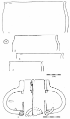 Древнеславянская арбалетоподобнвя фибула.Кодын I, жилище 21.