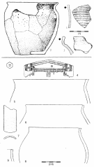 Славянский грбень для волос. 1-3 - Ботошана-Сучава, жилище 20; 4-9 - Козлы.