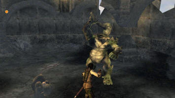 Арагорн в схватке с тролем. Игра Властелин Колец: Братство Кольца