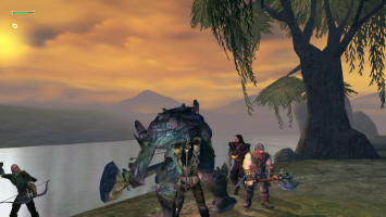 Троль нашол того кто в него так стрляет. Ваш протагонист Арагорн наносит удар. Гимли делает вид что ничего не происходит. Боромир как всегда ничего не понимает