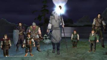 Могла бы быть фотография всего братства последователей кольца, но Леголас не влез в кадр