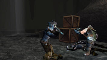 Поединок Гимли против орка. Игра Властелин Колец: Братство Кольца