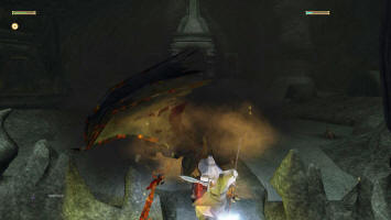 Пока Балрог лежит оглушенный молнией, нужно подоти к нему и нанести пару ударов мечом Гламдринг и отбежать а то