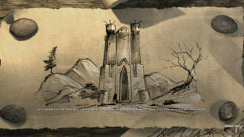 Один из ппримеров заставок между ровнями игры Властелин Колец: Братство Кольца