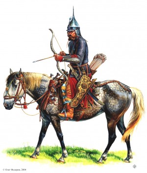 Московская кавалерия. Городовой дворянин поместной конницы из замосковных городовых служилых корпораций 1630-1640