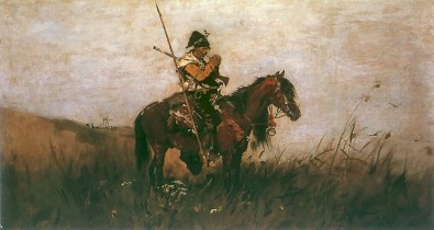 Казак на охране