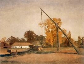 Пейзаж с колодцем