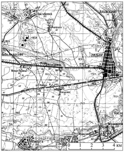План расположения Пильнинских археологических объектов. (Пильнинский район, Нижегородская область)