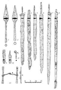 нак. копий мечи, кинжалы
