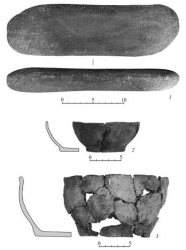 Точильный камень. Керамическая посуда