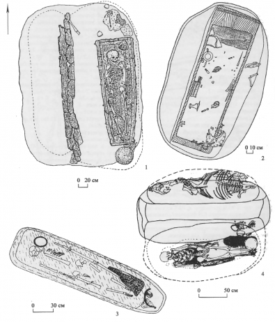 Позднекочевнические погребения с надетым на умершего оборонительным вооружением